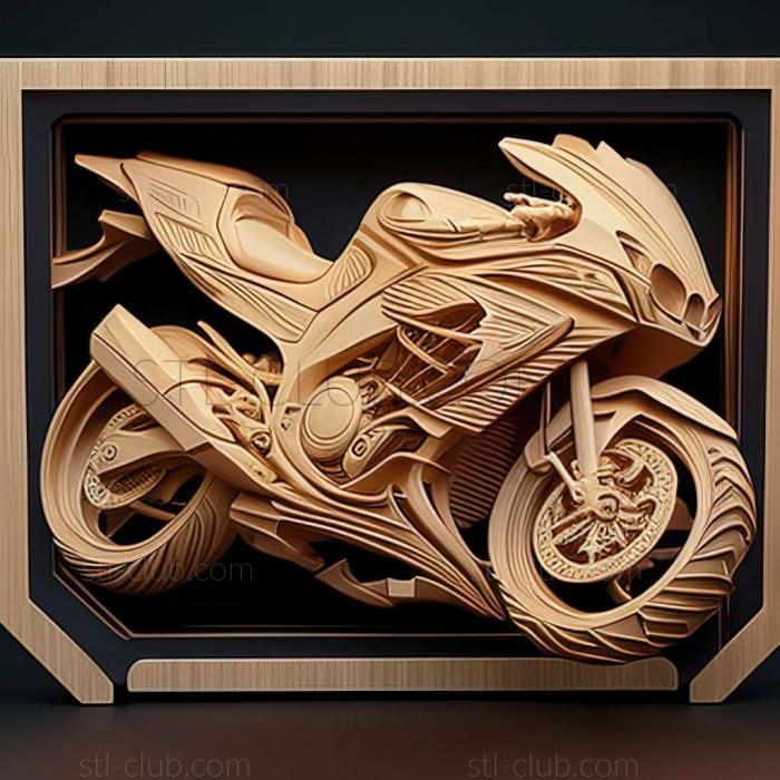 3D мадэль Kawasaki Ninja ZX 14 (STL)